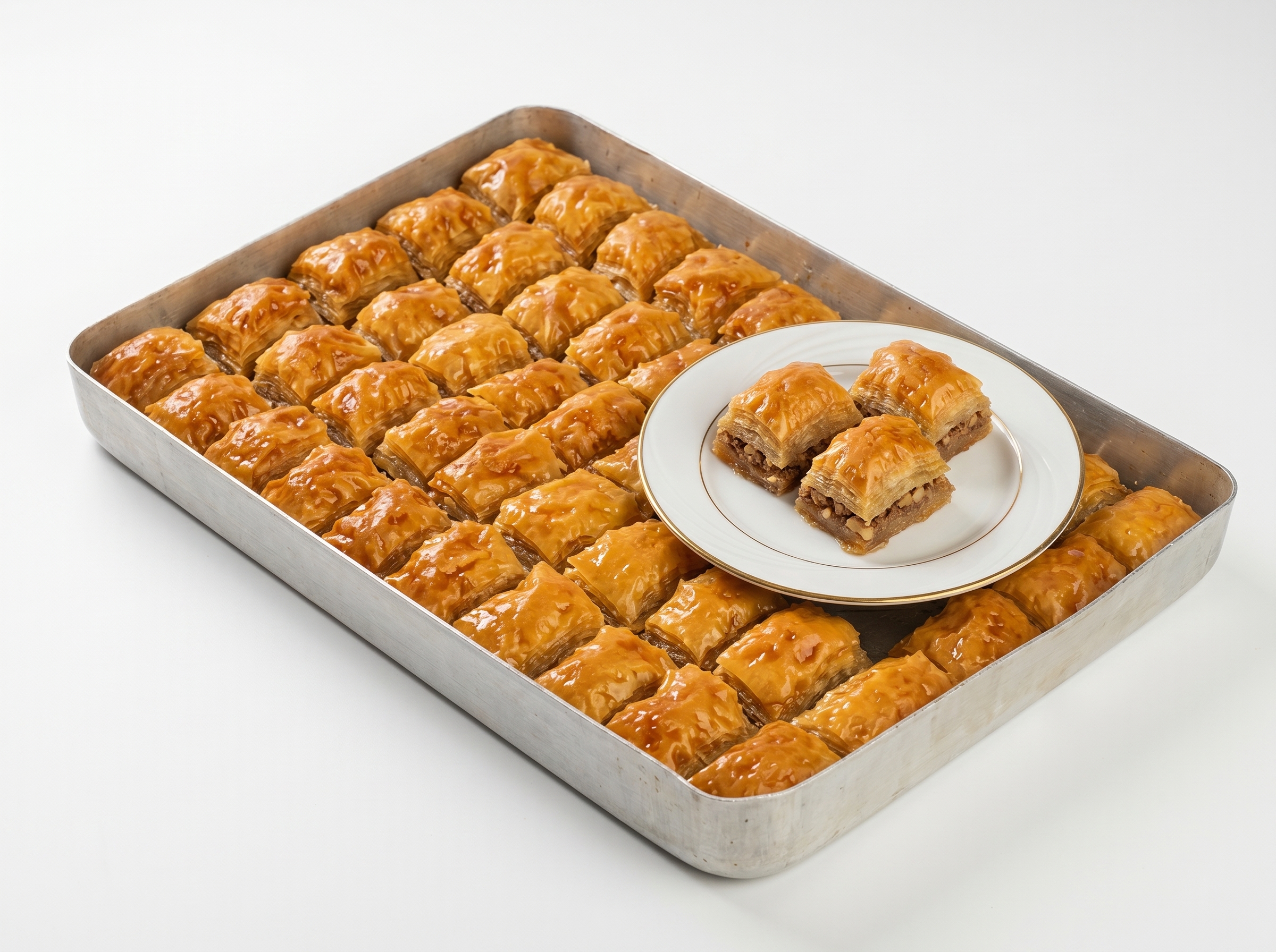 Cevizli Baklava 3.600 gr. (Çiğ Pişmiş Donuk) Cevizli Baklava 3.600 gr. (Çiğ Pişmiş Donuk) - Görsel 1